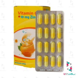 کپسول ویتامین C و 10 میلی گرم زینک