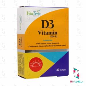 کپسول نرم ژلاتینی ویتامین D3 1000 واحد ویتا تایم