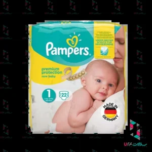 پوشک سایز ۱ پمپرز مدل Premium بسته ۲۲ عددی