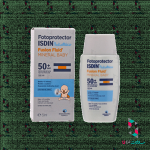 فلوئید ضد آفتاب مینرال کودک ⁺SPF50 ایزدین ۵۰ میلی لیتر
