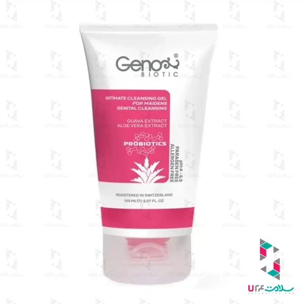 Genabiotic-Intimate-Cleansing-Gel-For-Maidens-150-ml-1.jpg.webp ژل بهداشتی پروبیوتیک دوشیزگان ژنوبایوتیک 150 میلی لیتر