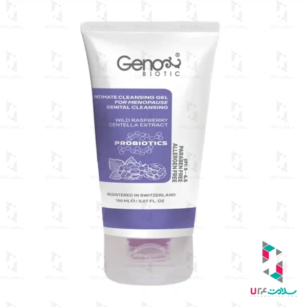 Genabiotic-Intimate-Cleansing-Gel-For-Menopause-150-ml-1.jpg.webp ژل بهداشتی پروبیوتیک بانوان یائسه ژنوبایوتیک 150 میلی لیتر