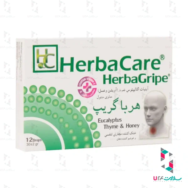 Herba-Care-Herba-Gripe-Cold-Candy-12-Drops-thyme-honey.jpg.webp آبنبات سرد مکیدنی هرباگریپ هرباکر 12 عدد